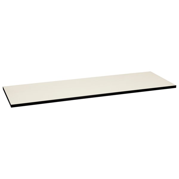 Hon Rectangle Table Top, 72" X 24" X 1.13", Silver Mesh/Black Top, High-Pressure Laminate HMT2472G.N.B9.P